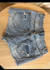 Combo Of Top And Denim Shorts