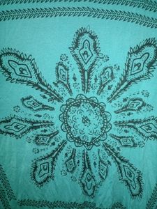 Sea-green kaftan Style Top