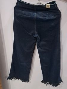 Flared Jeans With Side Zip