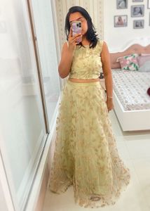 Indo western lehenga