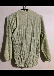 Olive Green Long Sleeve Top
