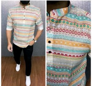 Striped Casual Shirt Kurta For MEN