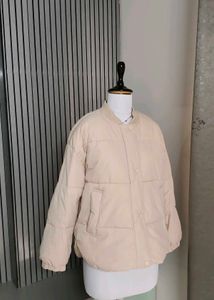 Light Beige Puffer Jacket