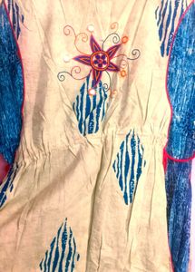 Colorful Embroidered Dress