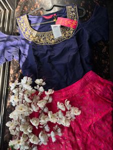 Navy blue Ethnic top