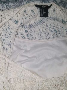 H&amp;M White Dress