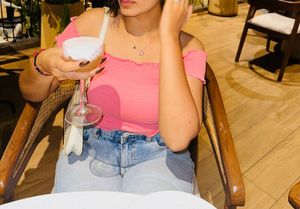 Pink Off-Shoulder Top