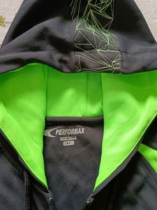 Sleeveless Hoodie - Black &amp; Green