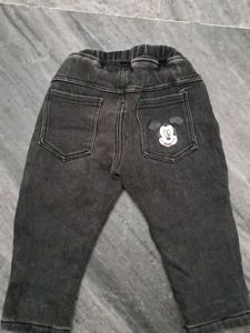 Black Mickey Mouse Jeans