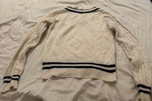 Cable Knit V-Neck Sweater