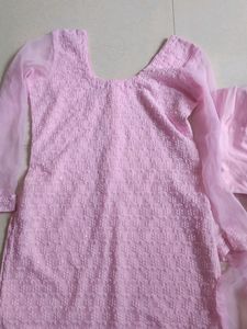 Net Kurta Set