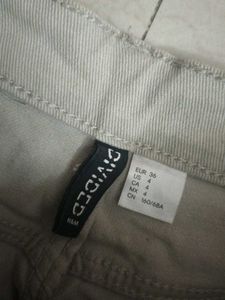 light Beige Wide Leg Jeans