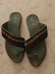 Green Flats & Sandals