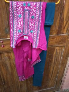 BrandNew Embroidered Kurti with Legging