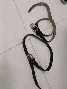 Pair Of 2 Women Leather Belts