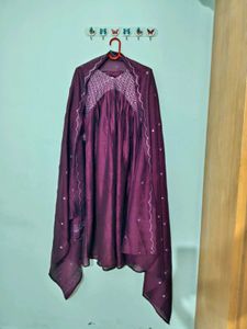 Purple Alia Cut Anarkali💜(3pcs set)