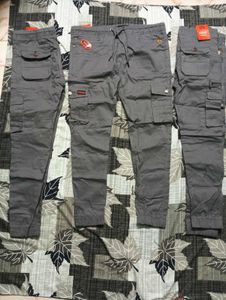 Grey Cargo Pants -