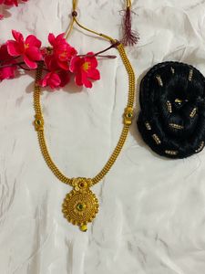 Golden Pendant Necklace With Juda