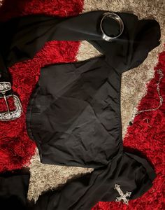 Black gothic corset top