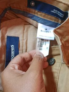 Khaki Straight Fit Pants