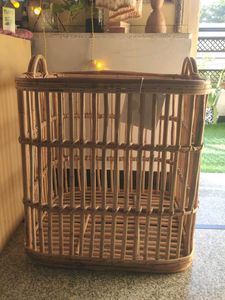 Bamboo Rattan Storage Basket Large