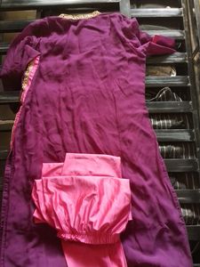 Festive Wear Pink + Purple Rani Pin