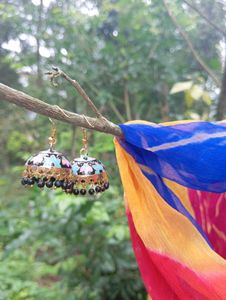 Meenakari Jhumkas
