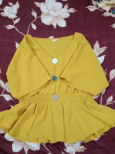 A Gently Used mustard Coloured stylish Top