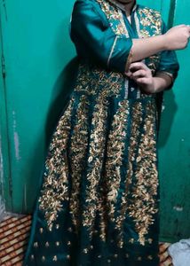 Green Ethinic Gown