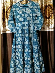Floral Print Anarkali Kurta