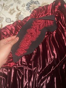 Stretchable Maroon Ombre Skirt