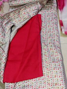 Unstitched Cotton Suit With Bottom And Dupatta. No Coins ❌ Only Cash ✅