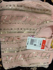 Peach Embroidered Kurta