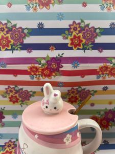 Bunny Mug with Lid &amp; Spoon