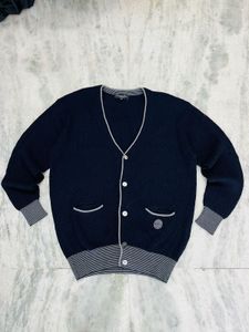 Dior Navy Cardigan Sweater