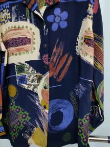 Versace Style Printed Shirt
