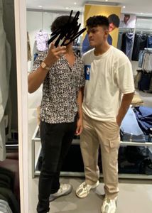 Cheeta Print Shirt “ S “