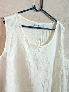 Oversized Tank Top Vest Light Yellow 💛