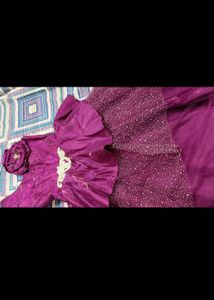 Designer Full Flare Partywear Gown