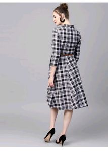 Chic Plaid Shirt Dress