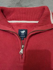 Polo sylt Red Knit Pullover Sweater