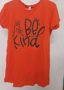 Orange 'Be Kind' T-Shirt