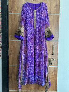Bandhani Printed Long Stylist Kurti
