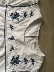 White Embroidery Top