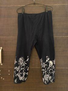 combo- Blue and black Floral Print Pants