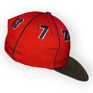 Vintage Red &#34;23-33&#34; Panel Cap | Pre-Loved