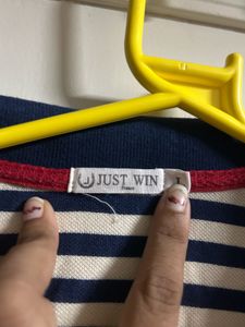 Striped Polo Top