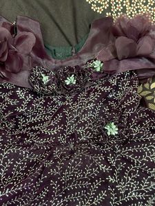 Elegant Purple Party Dress