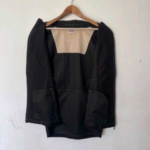 Vintage Black Sleeveless Puffer Vest