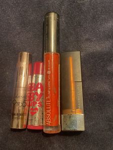 Maybelline and Lakme Combo - 4 Lipsticks &amp; Gloss